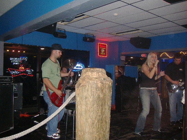 The nameless (thus far) opening band at the Monkey Barrel, November 10, 2006.